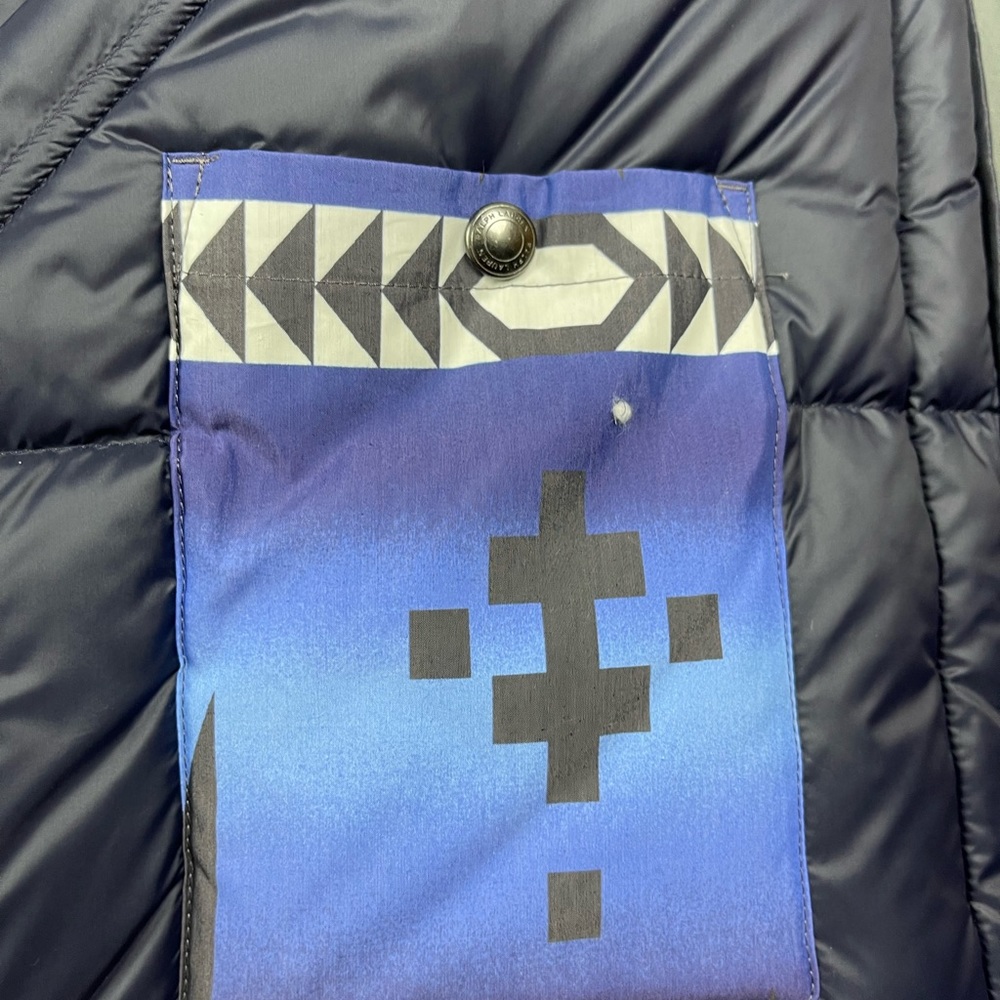 Polo Ralph Lauren Southwestern Aztec Down Filled Puffer Jacket Vest Large - Picture 10 of 12